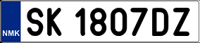 Truck License Plate